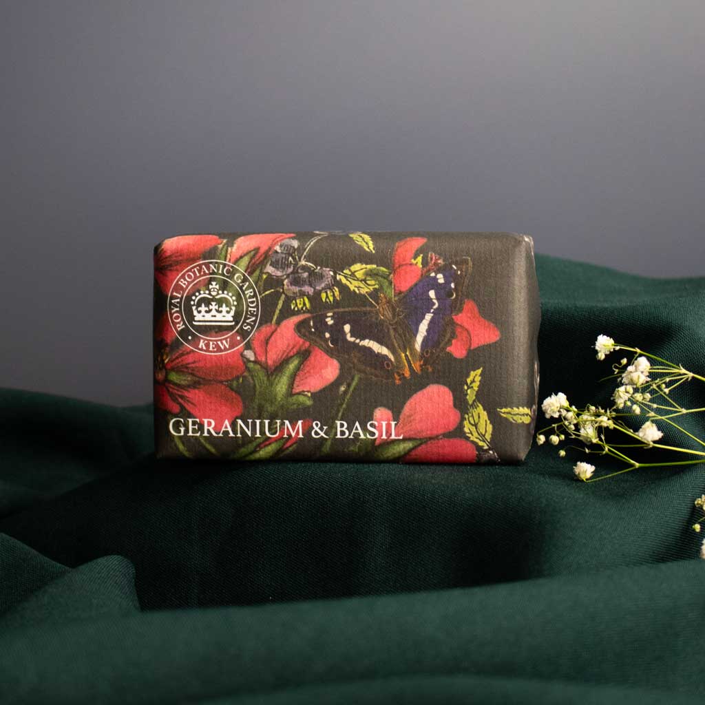 Jabón Barra Geranium & Basil