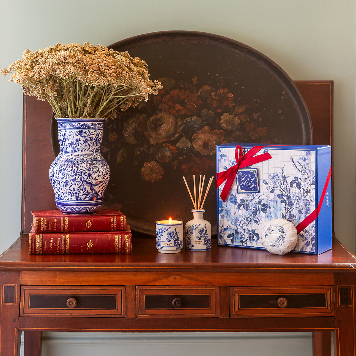 Cofre Navidad Gold & Blue