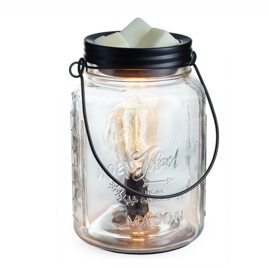 Lámpara y Calentador de Cera Aromática Mason Jar
