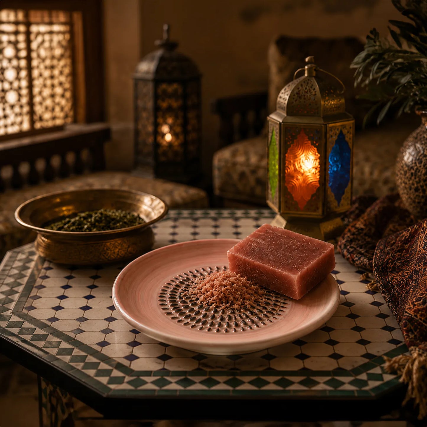 Coral Mist – Amber Stone Ceramic Scent Grater Plato Rallador