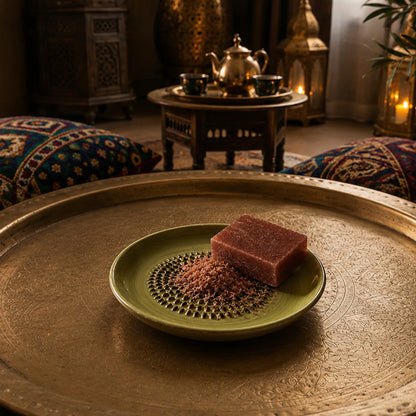 Green Leaf – Amber Stone Ceramic Scent Grater Plato Rallador