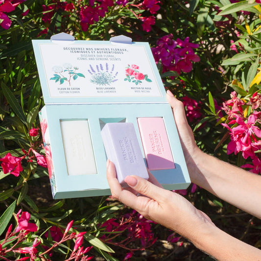 Set 3 Jabones Cotton, Lavanda, Rosa